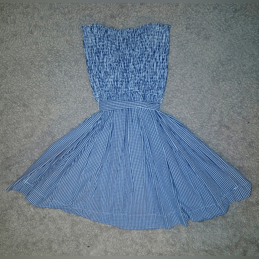 Hollister Gingham Tube Dress S - Picture 4 of 9